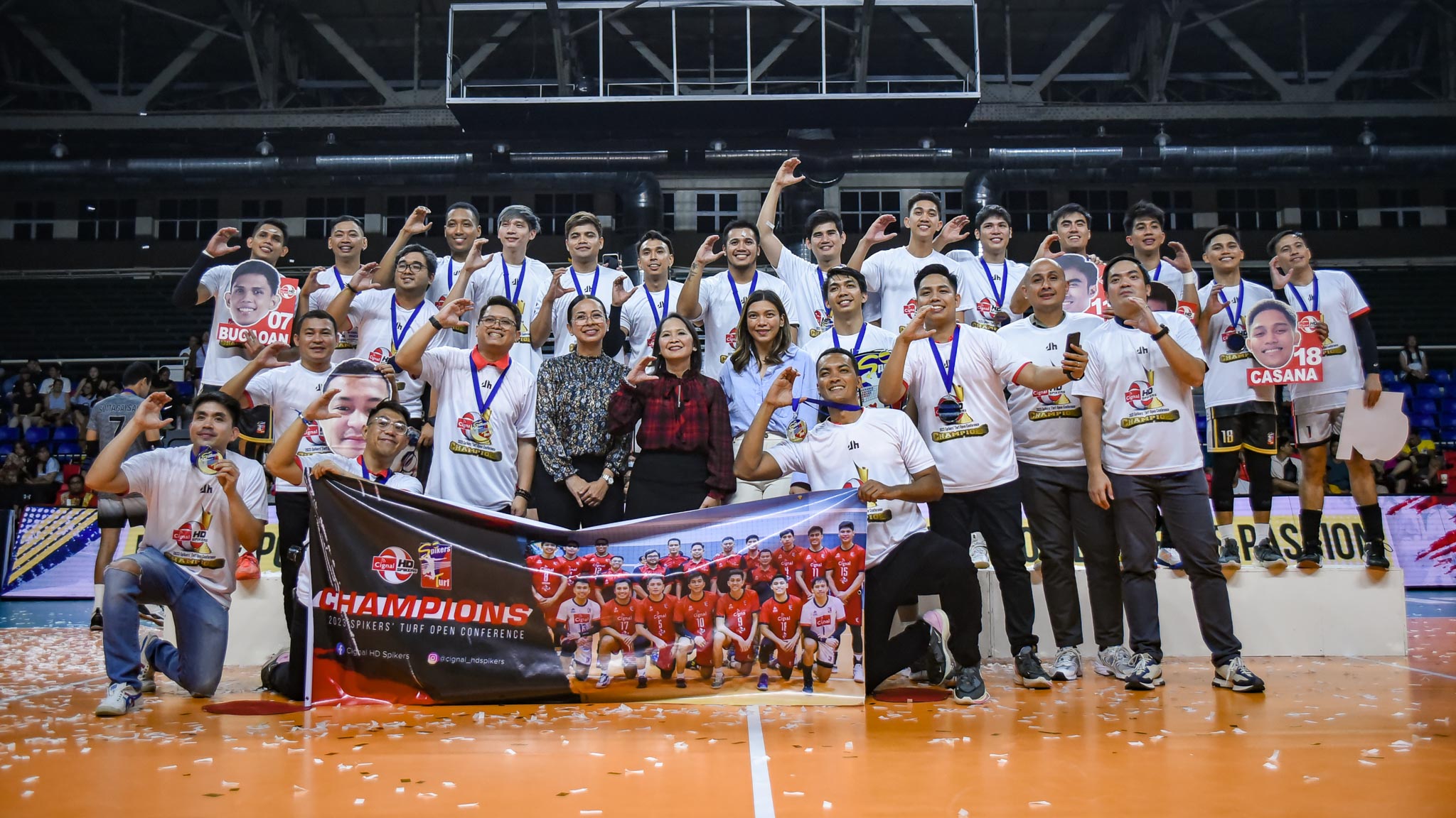 Cignal Completes 15 Game Sweep Of Open Conference News Spikers Turf 